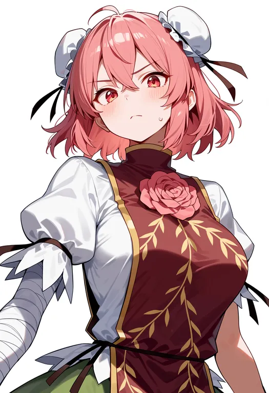 masterpiece, best quality, score_7, safe, ibaraki kasen, touhou, solo, upper body, simple background — by k3scat, made with ComfyUI