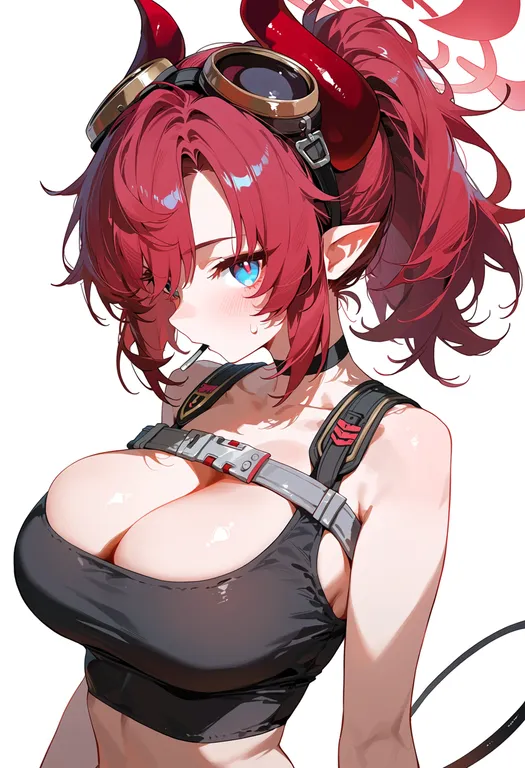 masterpiece, best quality, score_7, safe, megu (blue archive), blue archive, solo, upper body, simple background — by k3scat, made with ComfyUI