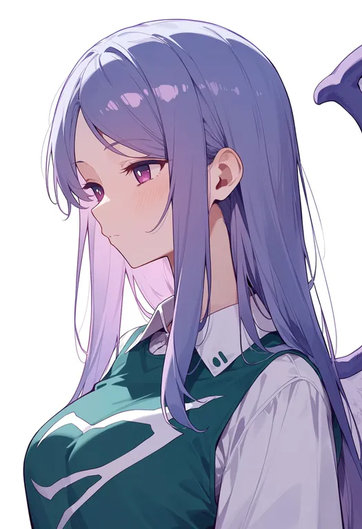 masterpiece, best quality, score_7, safe, sariel (touhou), touhou, solo, upper body, simple background — by k3scat, made with ComfyUI