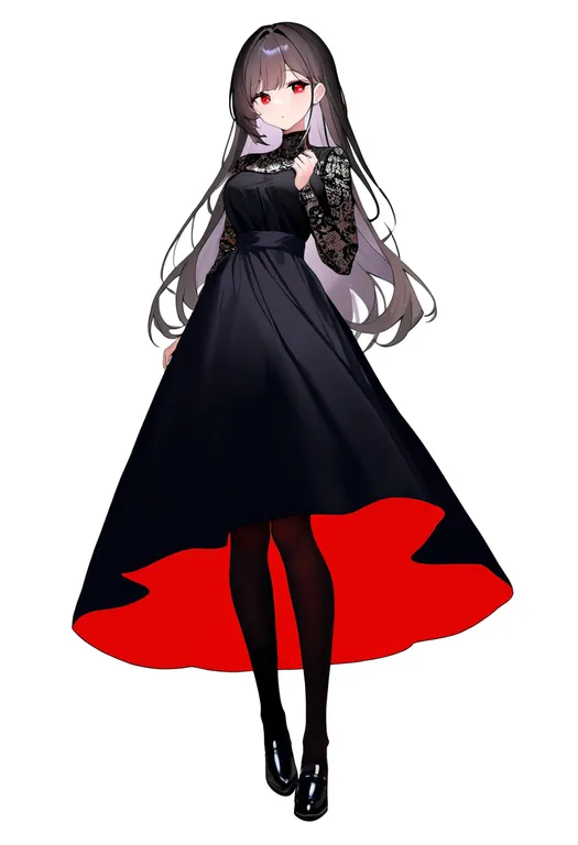 masterpiece, best quality, newest, absurdres, highres, safe, two-sided_skirt, 1girl, solo, simple_background — by k3scat, made with ComfyUI
