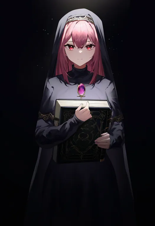 masterpiece, best quality, newest, absurdres, highres, safe, grimgrimoire, solo, simple_background — by k3scat, made with ComfyUI