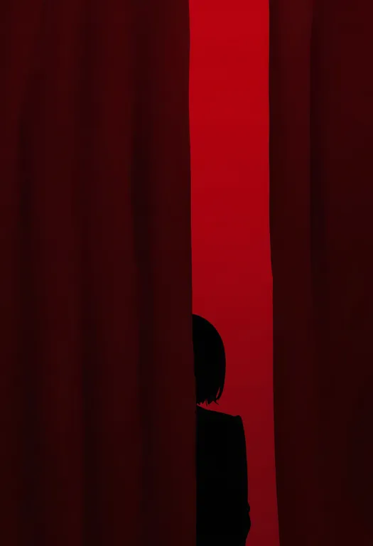 masterpiece, best quality, newest, absurdres, highres, safe, stage_curtains, 1girl, solo, simple_background — by k3scat, made with ComfyUI