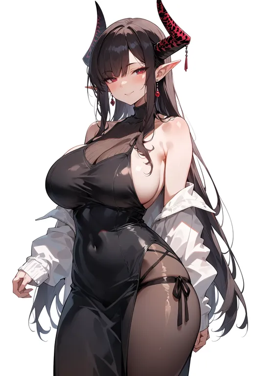 masterpiece, best quality, score_7, safe, g-senjou no maou, solo, simple background — by k3scat, made with ComfyUI