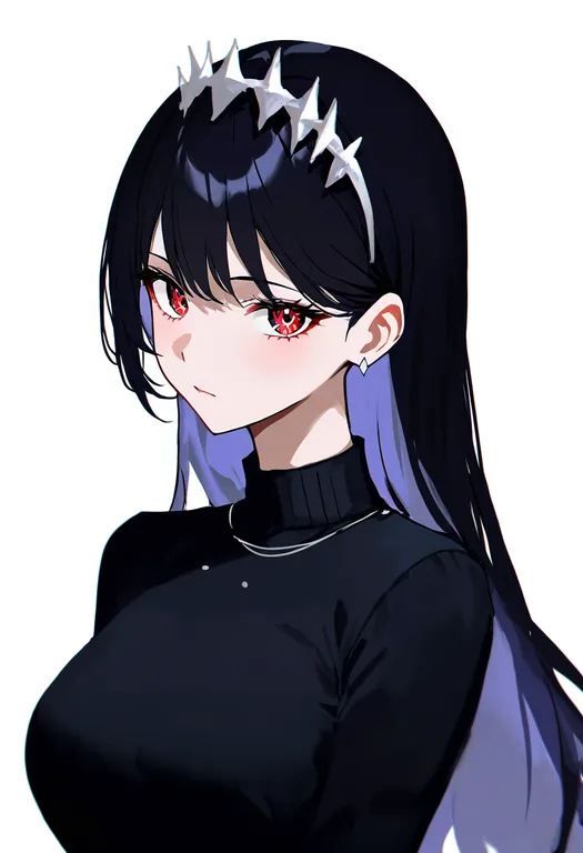 masterpiece, best quality, newest, absurdres, highres, safe, diamond_hairband, 1girl, solo, simple_background — by k3scat, made with ComfyUI