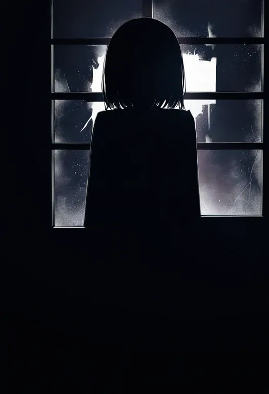 masterpiece, best quality, newest, absurdres, highres, safe, broken_window, 1girl, solo, simple_background — by k3scat, made with ComfyUI
