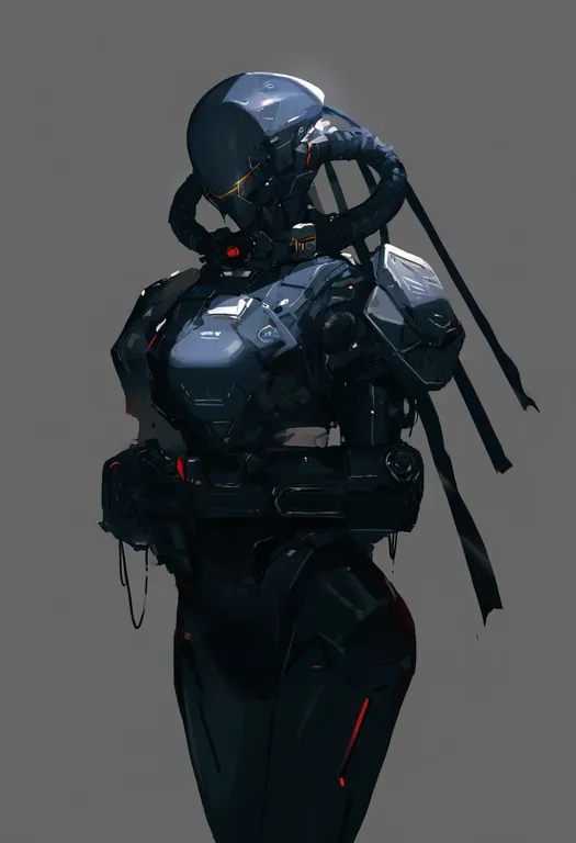 masterpiece, best quality, newest, absurdres, highres, safe, non-humanoid_robot, 1girl, solo, simple_background — by k3scat, made with ComfyUI