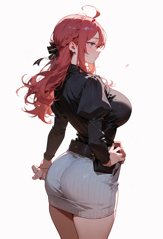 masterpiece, best quality, score_7, safe, koi to senkyo to chocolate, solo, simple background — by k3scat, made with ComfyUI