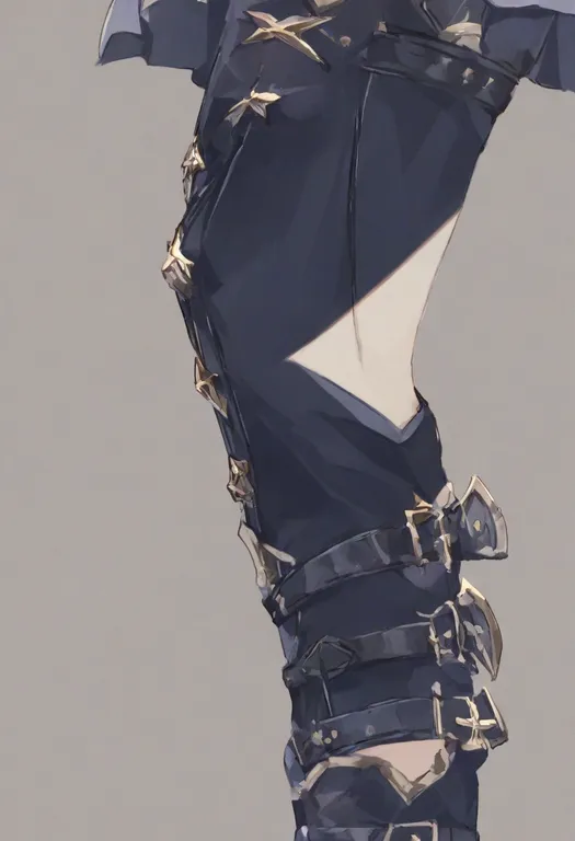 masterpiece, best quality, general, thigh belt, 1girl, solo, simple background — by k3scat, made with ComfyUI