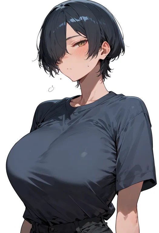 masterpiece, best quality, score_7, safe, nikaido hiro, solo, upper body, simple background — by k3scat, made with ComfyUI