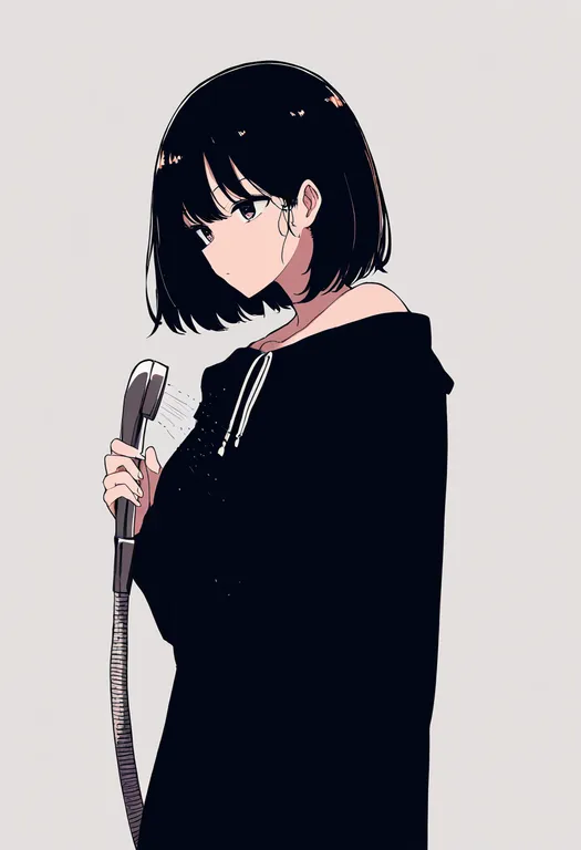 masterpiece, best quality, newest, absurdres, highres, safe, shower_head, 1girl, solo, simple_background — by k3scat, made with ComfyUI