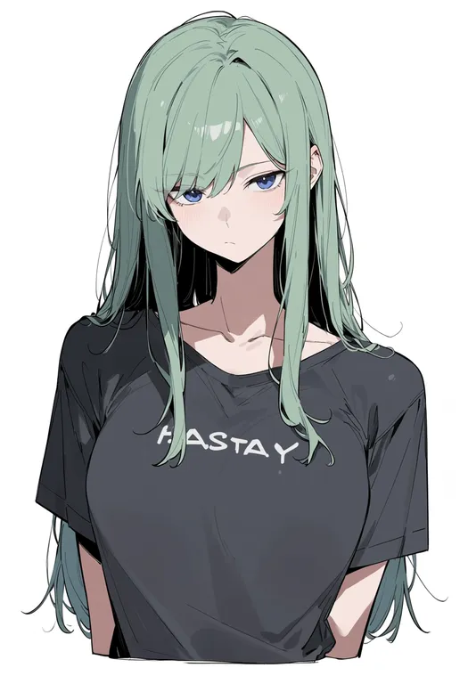 masterpiece, best quality, score_7, safe, kido tsubomi, solo, upper body, simple background — by k3scat, made with ComfyUI