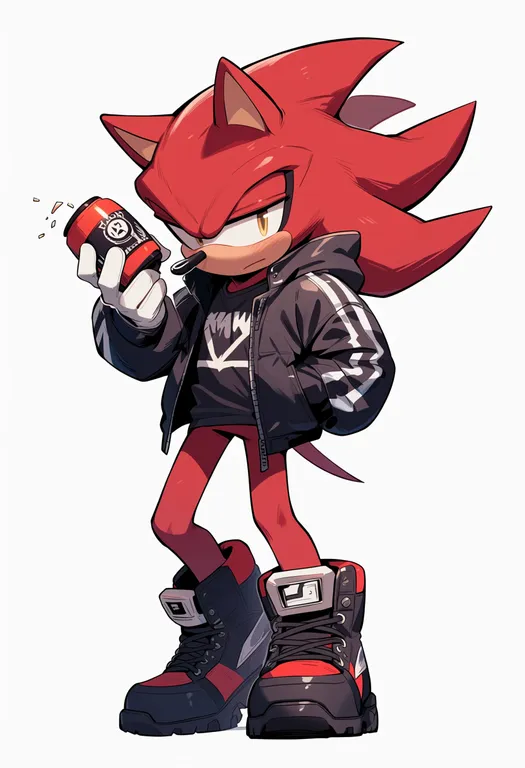 masterpiece, best quality, score_7, safe, hedgehog boy, 1boy, solo, simple background — by k3scat, made with ComfyUI