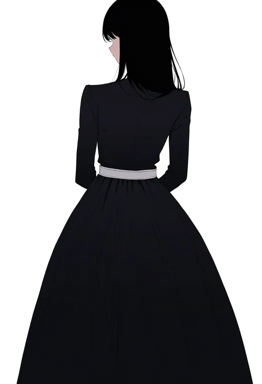 masterpiece, best quality, newest, absurdres, highres, safe, skirt_under_dress, 1girl, solo, simple_background — by k3scat, made with ComfyUI