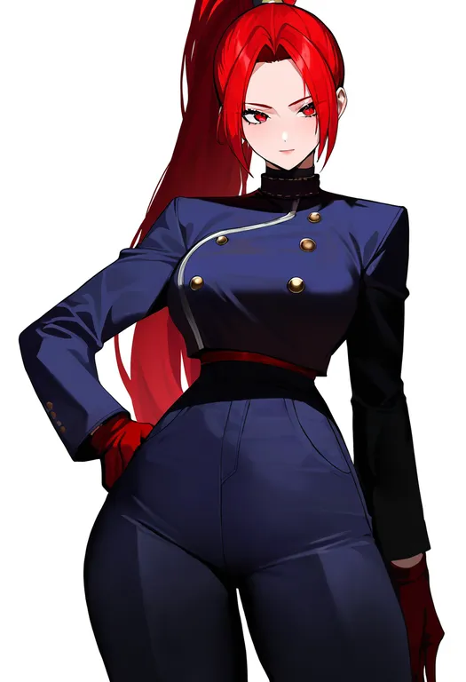 masterpiece, best quality, newest, absurdres, highres, safe, the_king_of_fighters_'96, solo, simple_background — by k3scat, made with ComfyUI