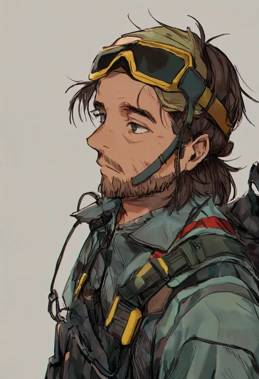 masterpiece, best quality, general, disco elysium, solo, simple background — by k3scat, made with ComfyUI