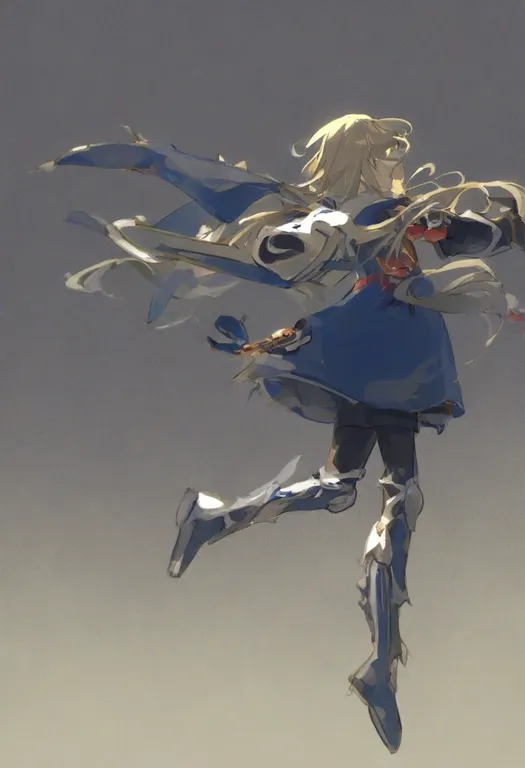 masterpiece, best quality, general, tales of the rays, solo, simple background — by k3scat, made with ComfyUI