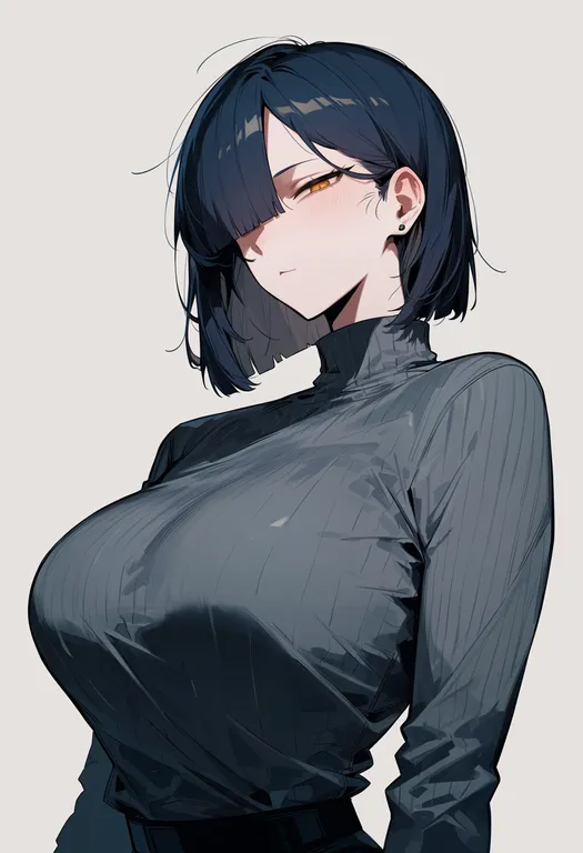 masterpiece, best quality, score_7, safe, nugget (project moon), project moon, solo, upper body, simple background — by k3scat, made with ComfyUI