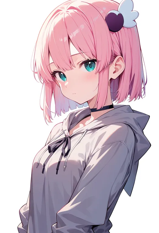 masterpiece, best quality, score_7, safe, chiyoda momo, solo, upper body, simple background — by k3scat, made with ComfyUI
