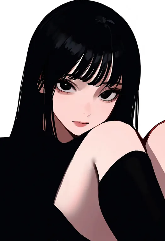 masterpiece, best quality, newest, absurdres, highres, safe, hair_around_own_leg, 1girl, solo, portrait… — by k3scat, made with ComfyUI
