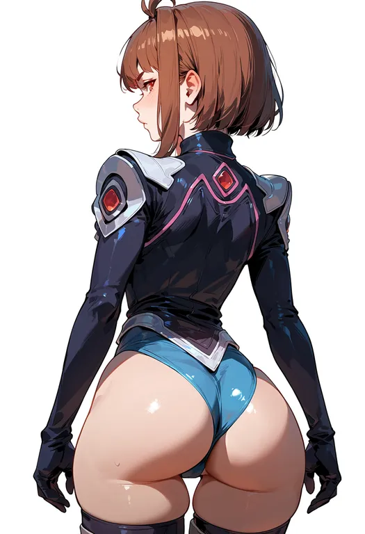 masterpiece, best quality, score_7, safe, xenosaga episode iii, solo, simple background — by k3scat, made with ComfyUI