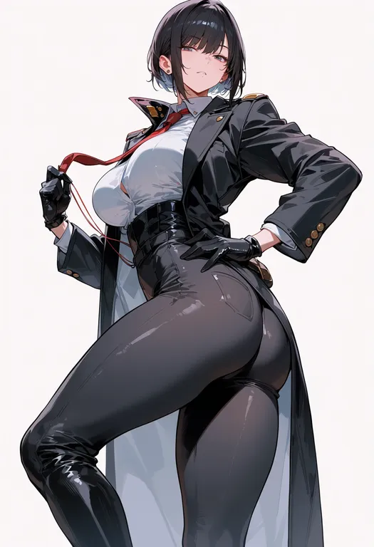 masterpiece, best quality, score_7, safe, akatsuki blitzkampf, solo, simple background — by k3scat, made with ComfyUI