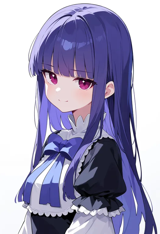 masterpiece, best quality, score_7, safe, frederica bernkastel, solo, upper body, simple background — by k3scat, made with ComfyUI