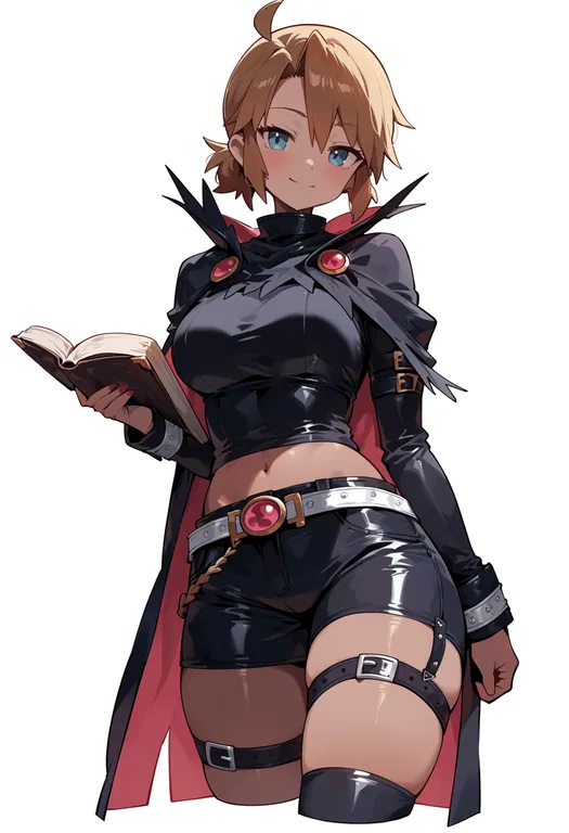 masterpiece, best quality, score_7, safe, summon night 2, solo, simple background — by k3scat, made with ComfyUI