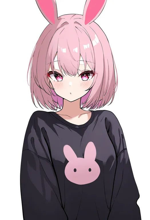 masterpiece, best quality, newest, absurdres, highres, safe, rabbit_print, 1girl, solo, simple_background — by k3scat, made with ComfyUI