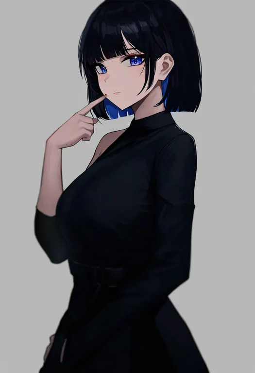 masterpiece, best quality, newest, absurdres, highres, safe, asymmetrical_clothes, 1girl, solo, simple_background — by k3scat, made with ComfyUI