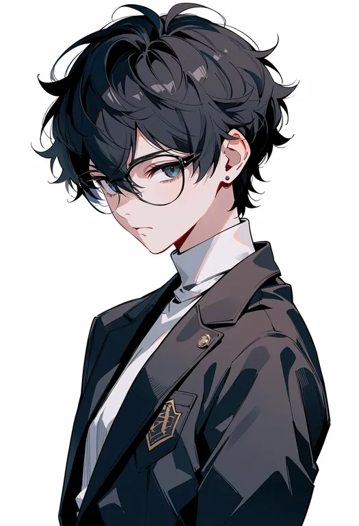 masterpiece, best quality, score_7, safe, amamiya ren, solo, upper body, simple background — by k3scat, made with ComfyUI