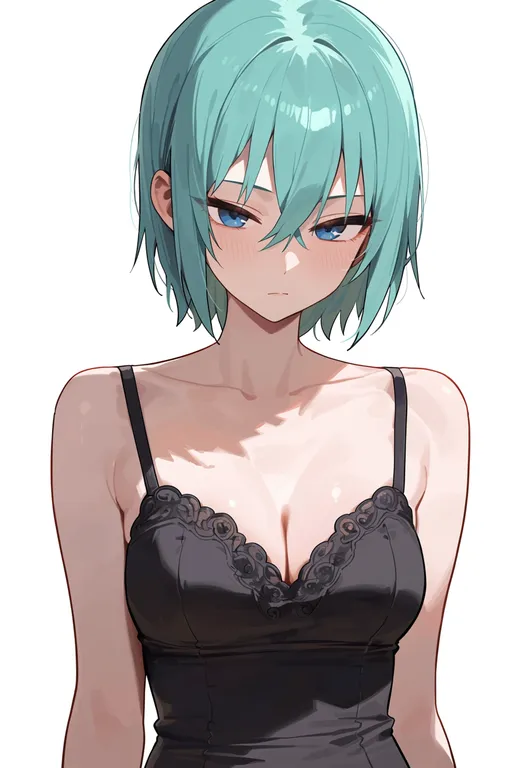 masterpiece, best quality, score_7, safe, iwasaki minami, solo, upper body, simple background — by k3scat, made with ComfyUI