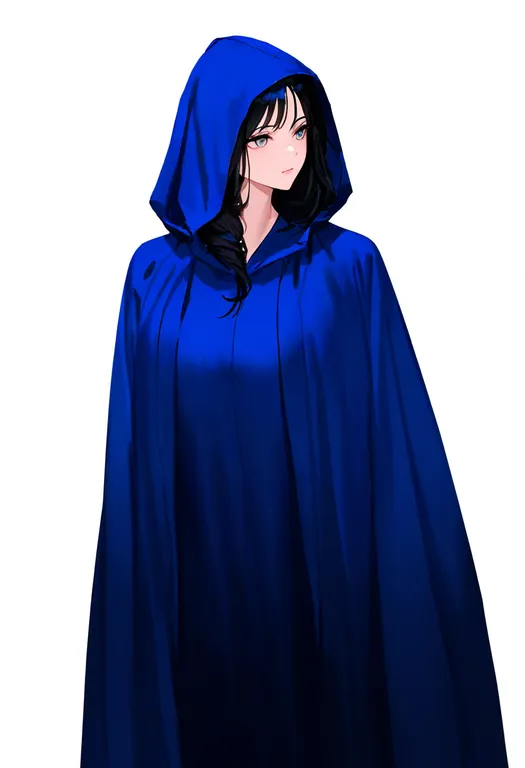 masterpiece, best quality, newest, absurdres, highres, safe, blue_robe, 1girl, solo, simple_background — by k3scat, made with ComfyUI
