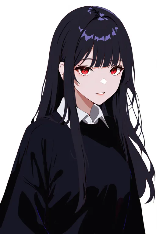 masterpiece, best quality, newest, absurdres, highres, safe, hei_bai_wuchang, solo, upper_body, simple_background — by k3scat, made with ComfyUI