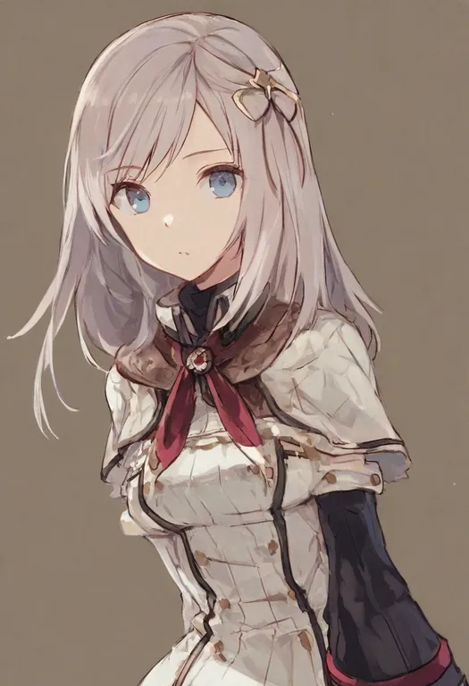 masterpiece, best quality, general, god eater 2: rage burst, solo, simple background — by k3scat, made with ComfyUI