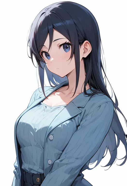masterpiece, best quality, score_7, safe, aragaki ayase, solo, upper body, simple background — by k3scat, made with ComfyUI