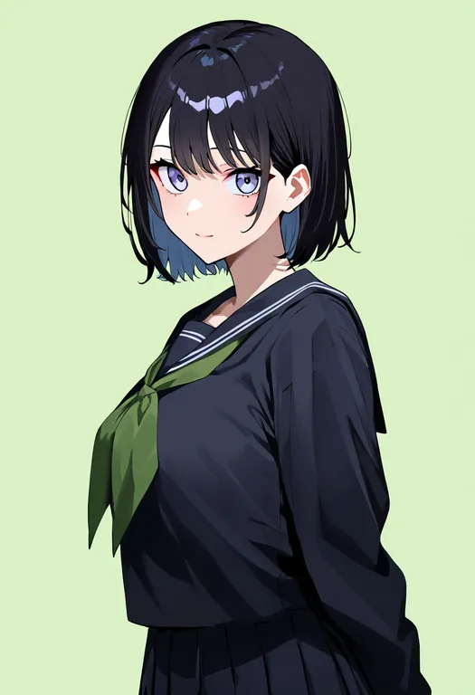 masterpiece, best quality, newest, absurdres, highres, safe, green_day, solo, simple_background — by k3scat, made with ComfyUI