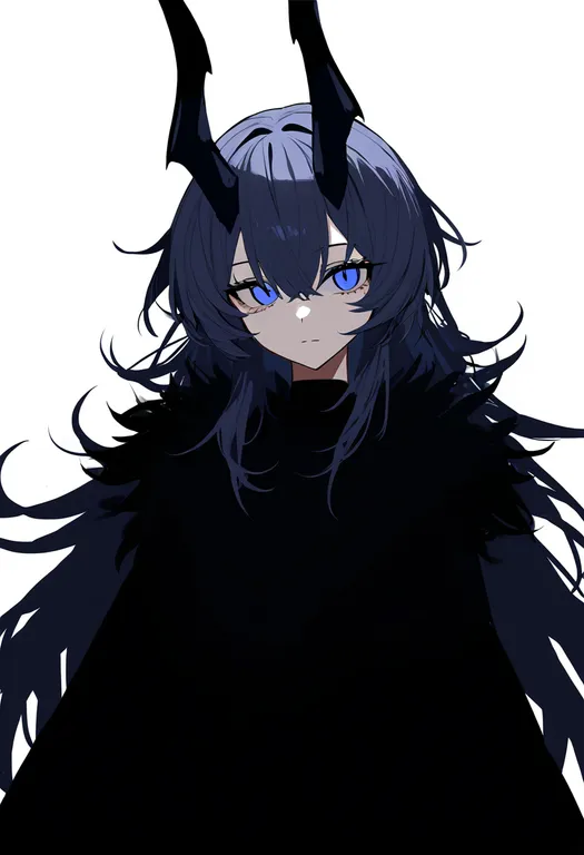 masterpiece, best quality, newest, absurdres, highres, safe, large_horns, 1girl, solo, simple_background — by k3scat, made with ComfyUI