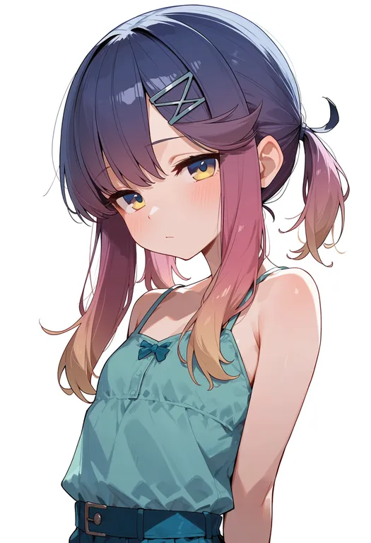 masterpiece, best quality, score_7, safe, tsushima (kancolle), solo, upper body, simple background — by k3scat, made with ComfyUI