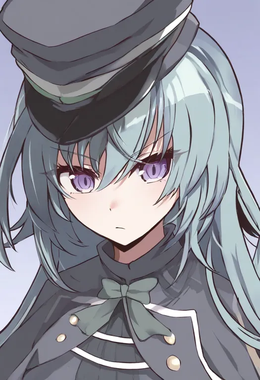 masterpiece, best quality, general, assault lily, solo, simple background — by k3scat, made with ComfyUI