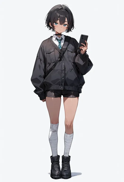 masterpiece, best quality, score_7, safe, leg wrap, 1girl, solo, simple background — by k3scat, made with ComfyUI