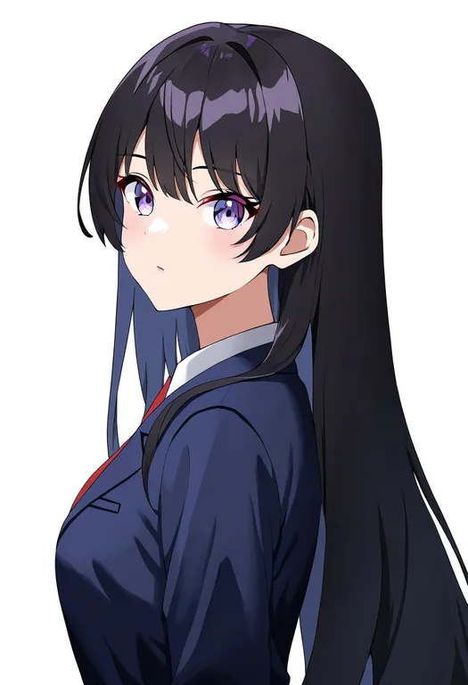 masterpiece, best quality, newest, absurdres, highres, safe, sakugawa_school_uniform, 1girl, solo, simple_background — by k3scat, made with ComfyUI