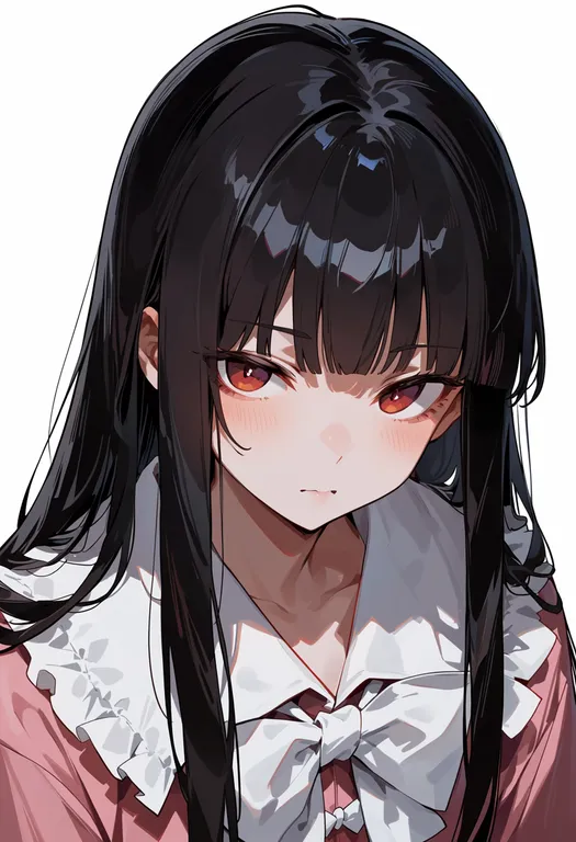 masterpiece, best quality, score_7, safe, houraisan kaguya, touhou, solo, upper body, simple background — by k3scat, made with ComfyUI