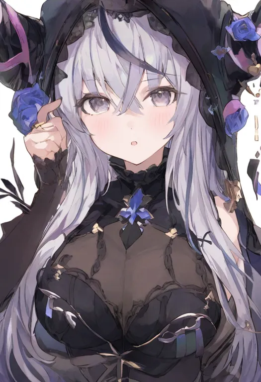 masterpiece, best quality, general, see-through cleavage, 1girl, solo, simple background — by k3scat, made with ComfyUI
