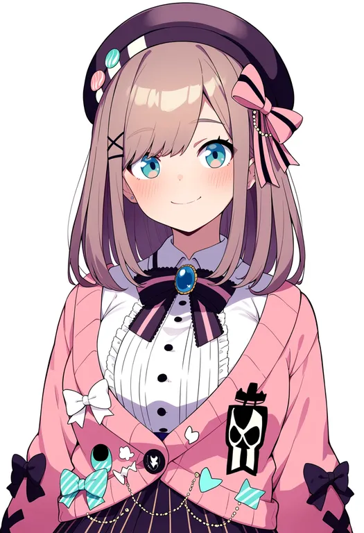 masterpiece, best quality, score_7, safe, suzuhara lulu, solo, upper body, simple background — by k3scat, made with ComfyUI