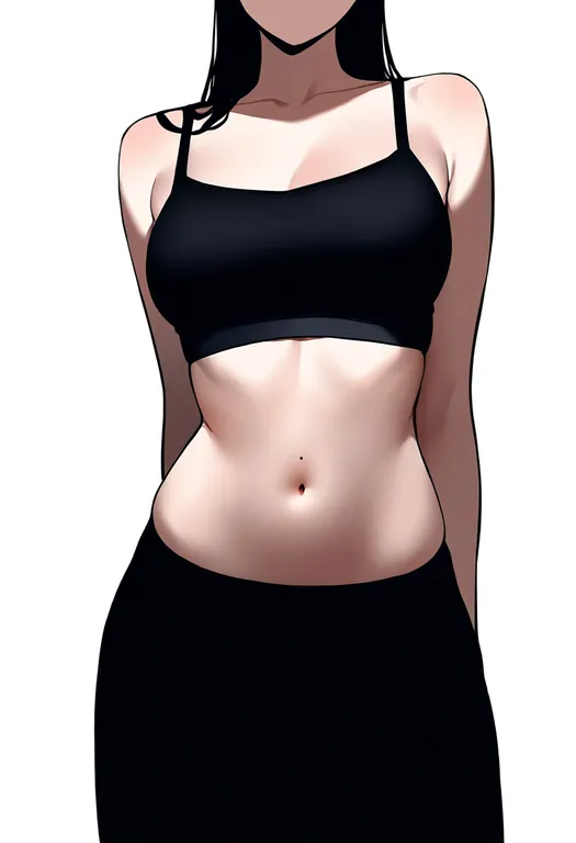 masterpiece, best quality, newest, absurdres, highres, safe, mole_on_stomach, 1girl, solo, simple_background — by k3scat, made with ComfyUI