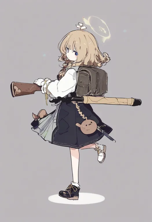 masterpiece, best quality, general, 1988, 1girl, solo, simple background — by k3scat, made with ComfyUI