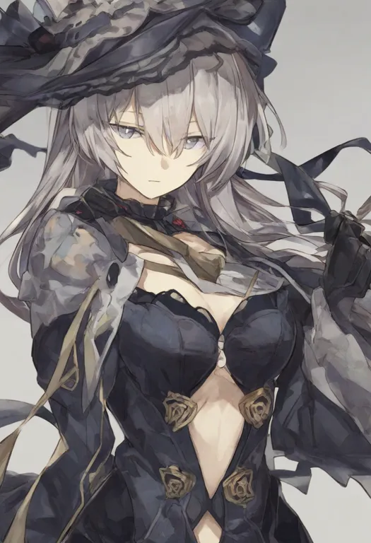 masterpiece, best quality, general, center opening, 1girl, solo, upper body, simple background — by k3scat, made with ComfyUI