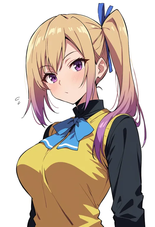 masterpiece, best quality, score_7, safe, kawakami mai, solo, upper body, simple background — by k3scat, made with ComfyUI