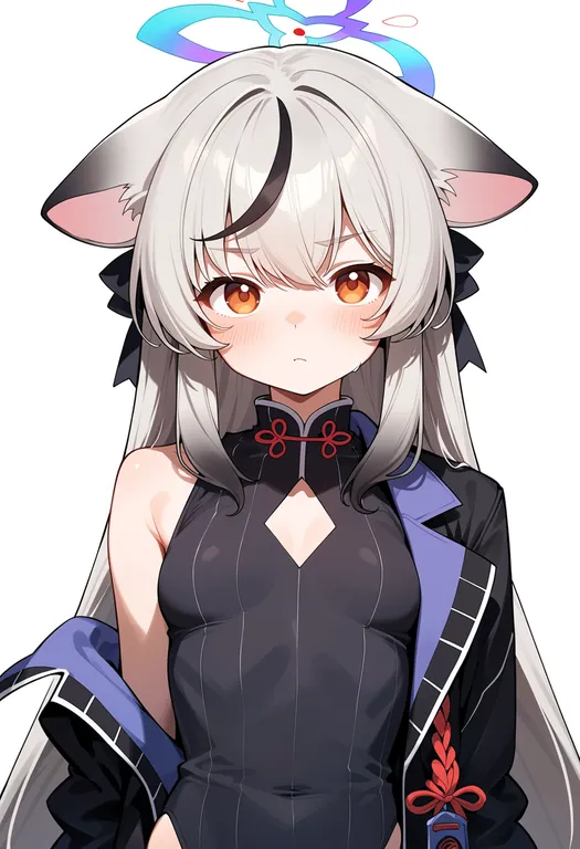 masterpiece, best quality, score_7, safe, kokona (blue archive), blue archive, solo, upper body, simple background — by k3scat, made with ComfyUI