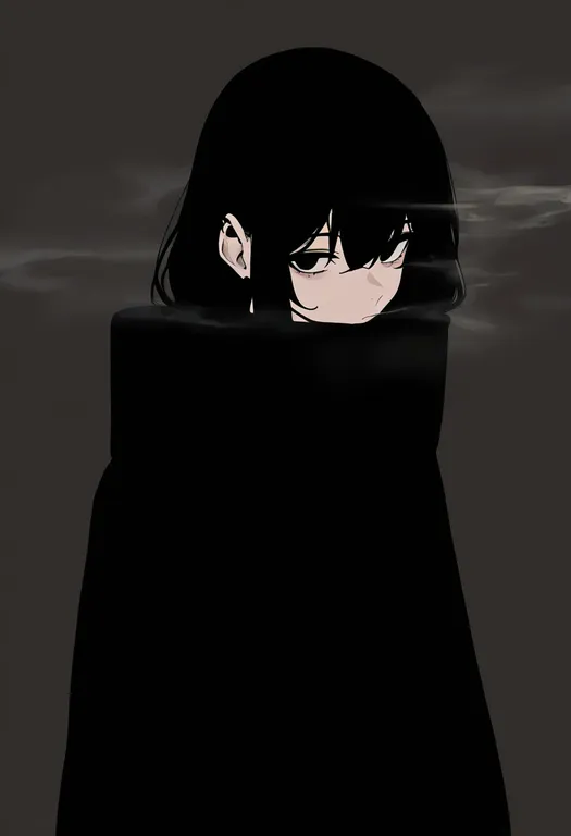 masterpiece, best quality, newest, absurdres, highres, safe, smoke, 1girl, solo, simple_background — by k3scat, made with ComfyUI